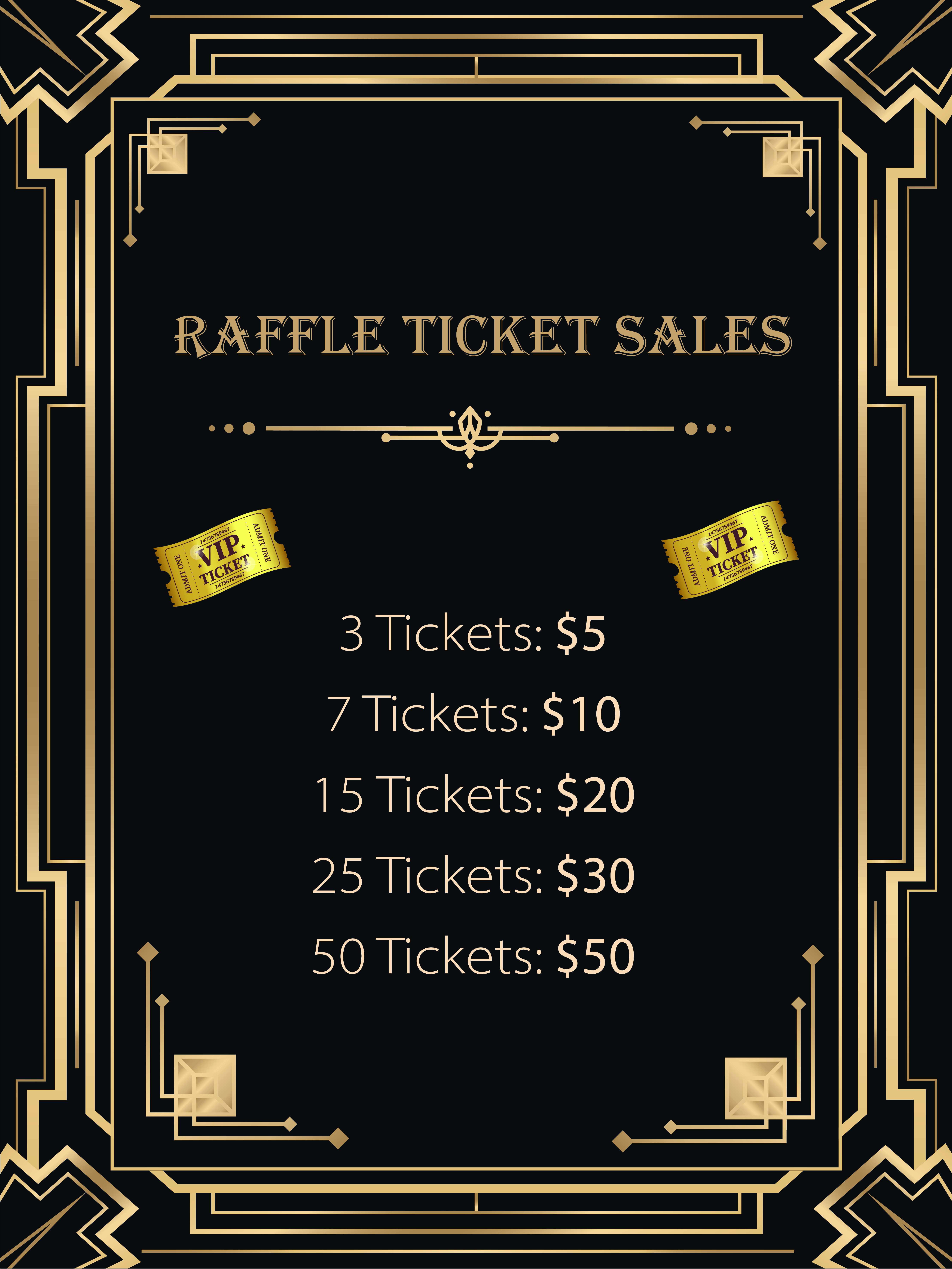 20s Themed Fundraiser Poster